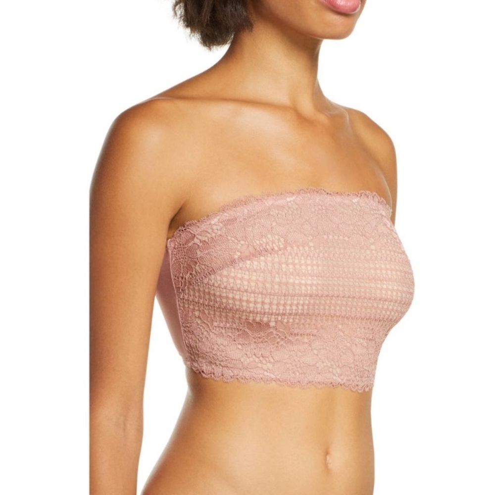 (B7) Free People‎ Boho Floral Lace Bandeau, Size XS, NWT